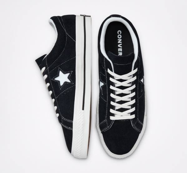 Tenis Bajos Converse One Star Negros Blancos | CV-759VGE