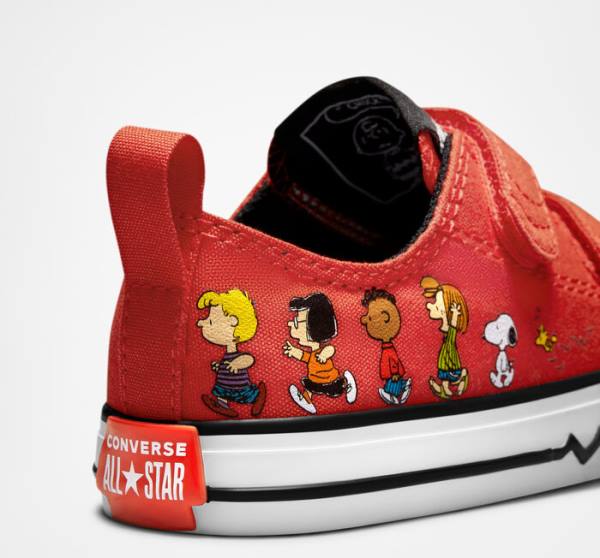 Tenis Bajos Converse Peanuts Chuck Taylor All Star Easy-On Rojos Negros Blancos | CV-082MRU