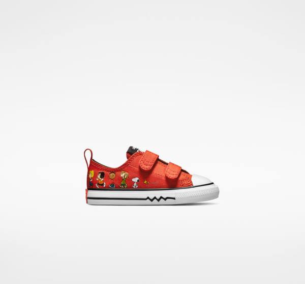 Tenis Bajos Converse Peanuts Chuck Taylor All Star Easy-On Rojos Negros Blancos | CV-082MRU