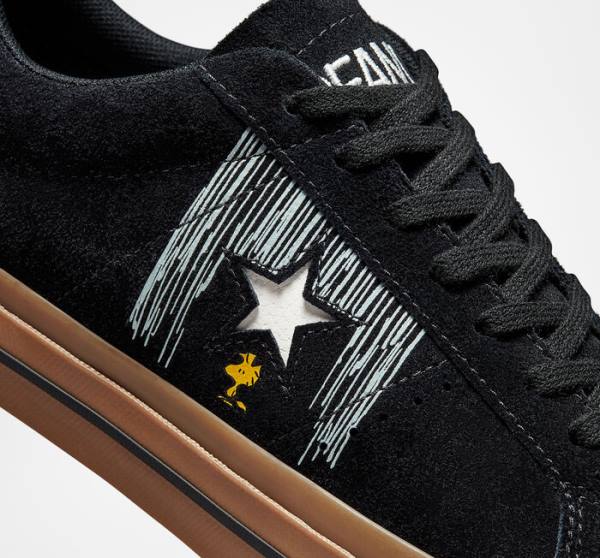 Tenis Bajos Converse Peanuts One Star Negros Naranjas | CV-598QWO