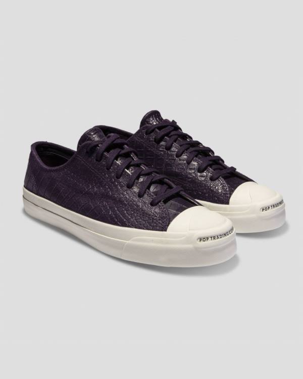 Tenis Bajos Converse Pop Trading Co Jack Purcell Pro Morados Negros | CV-703JTC