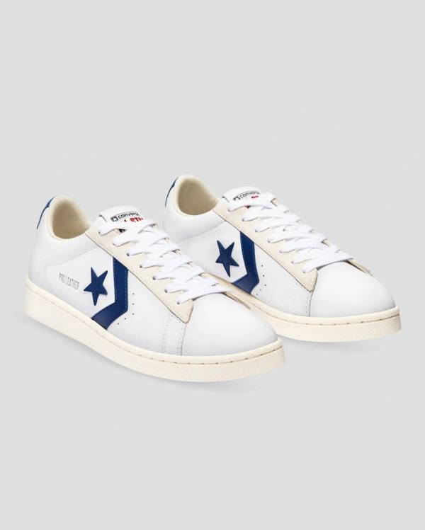 Tenis Bajos Converse Pro Cuero Italy Blancos | CV-947QSD