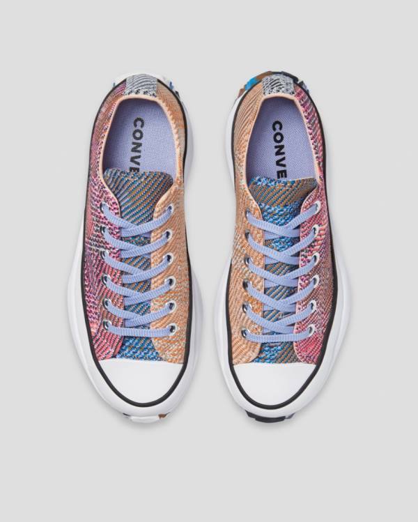 Tenis Bajos Converse Run Star Hike Knit Print Naranjas Rosas | CV-267EKP