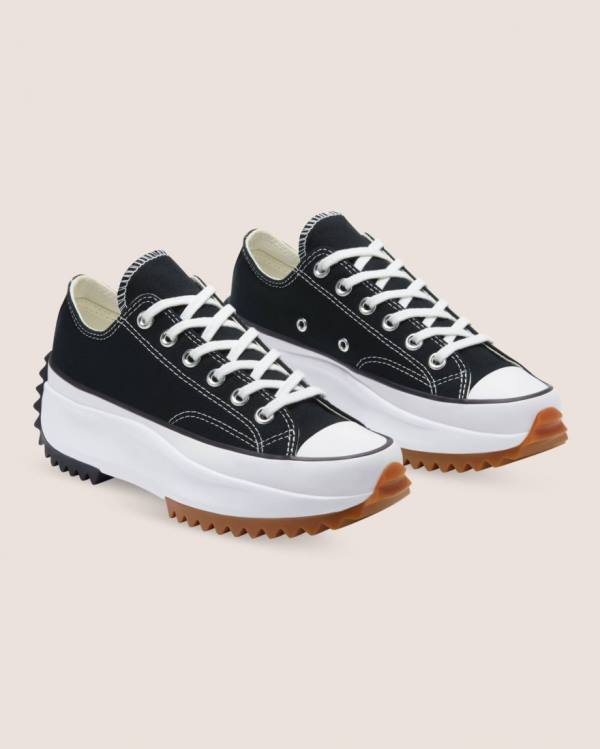 Tenis Bajos Converse Run Star Hike Lona Negros | CV-608GAN