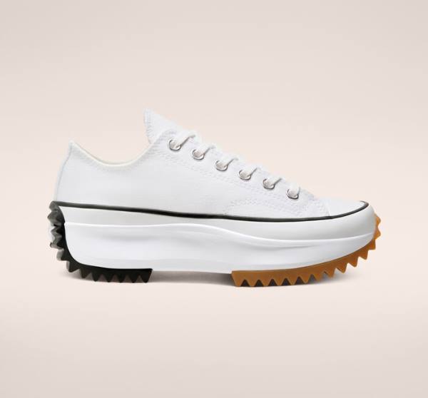 Tenis Bajos Converse Run Star Hike Plataforma Blancos Negros | CV-304HIG