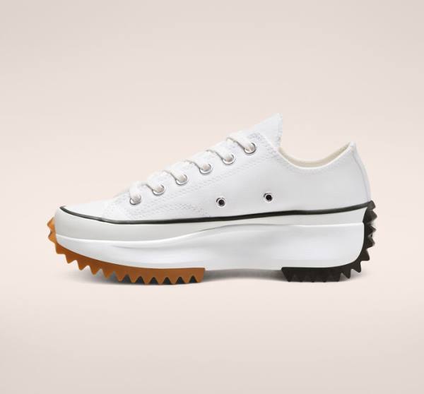 Tenis Bajos Converse Run Star Hike Plataforma Blancos Negros | CV-691JWT