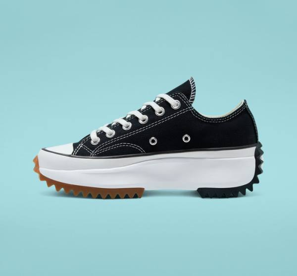 Tenis Bajos Converse Run Star Hike Plataforma Negros Blancos | CV-931FKU