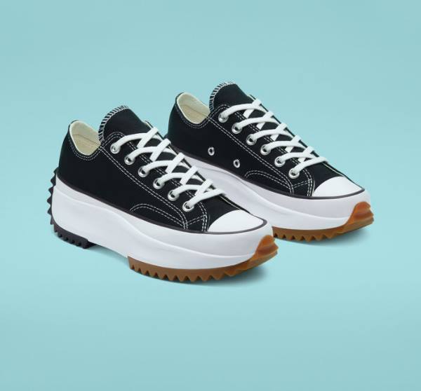 Tenis Bajos Converse Run Star Hike Plataforma Negros Blancos | CV-931FKU