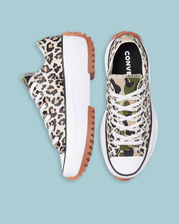 Tenis Bajos Converse Run Star Hike Wild Archive Leopardo | CV-732ZIF