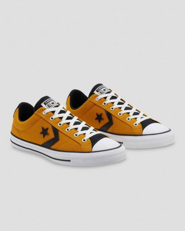 Tenis Bajos Converse Star Player Amarillos Negros | CV-472VOX