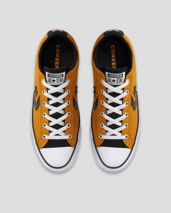 Tenis Bajos Converse Star Player Amarillos Negros | CV-472VOX