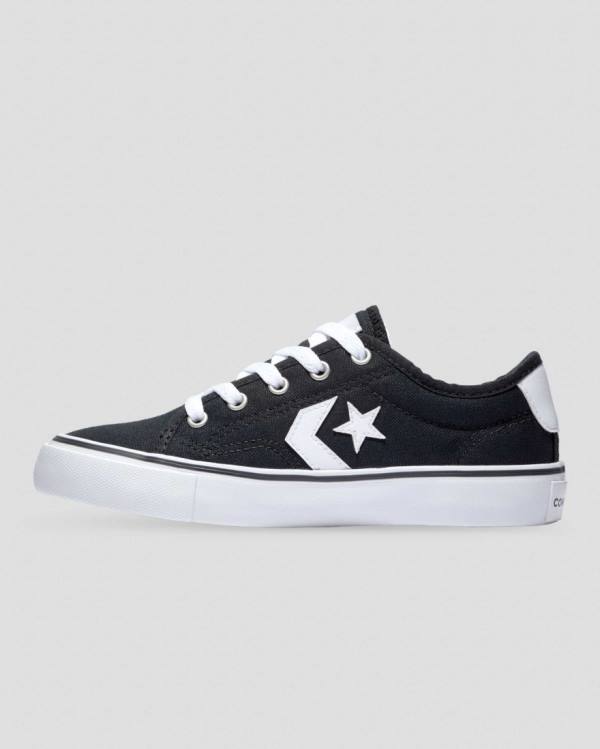 Tenis Bajos Converse Star Replay Webbed Lona Negros | CV-651QOH