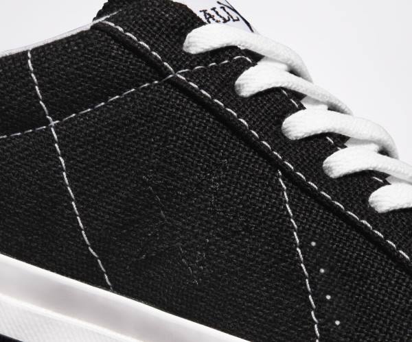 Tenis Bajos Converse Stussy One Star Negros Blancos | CV-385RPL