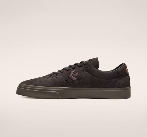 Tenis Skate Converse CONS Louie Lopez Pro Nubuck Cuero Cafes Negros Marrom | CV-701MWX