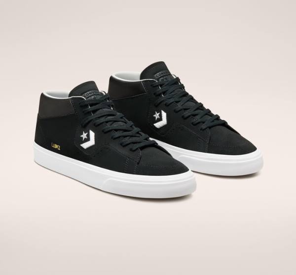 Tenis Skate Converse CONS Louie Lopez Pro Mid Negros Blancos | CV-730CNU