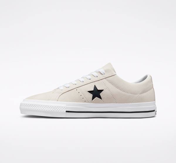 Tenis Skate Converse CONS One Star Pro Gamuza Blancos Negros | CV-256GIV