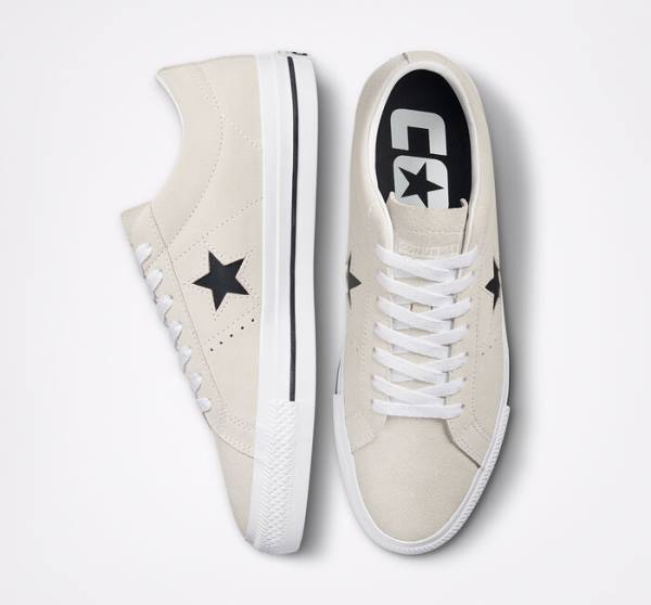 Tenis Skate Converse CONS One Star Pro Gamuza Blancos Negros | CV-256GIV