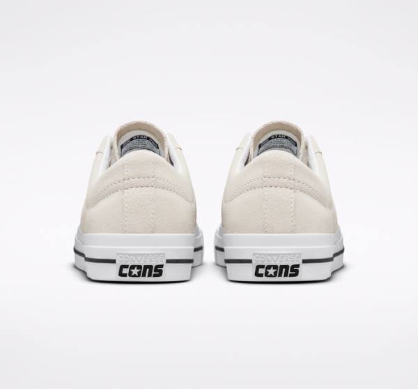 Tenis Skate Converse CONS One Star Pro Gamuza Blancos Negros | CV-256GIV